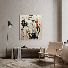Indlæs billede til gallerivisning Orange, blue &amp; black (100 x 120 cm)